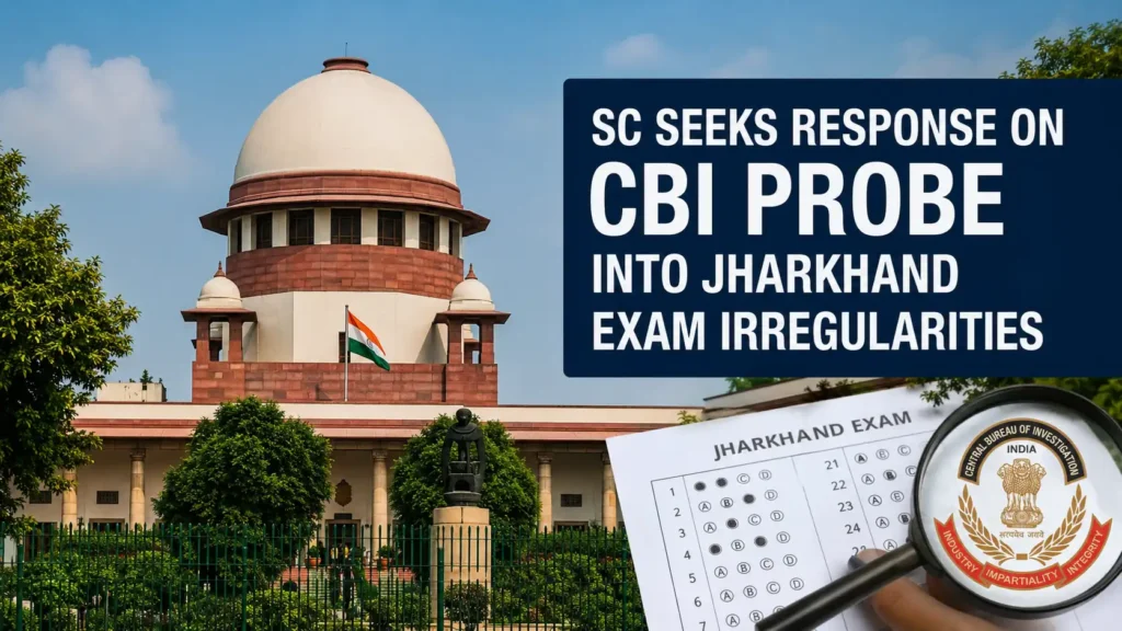 SC Seeks Response on CBI Probe into Jharkhand Exam Irregularities