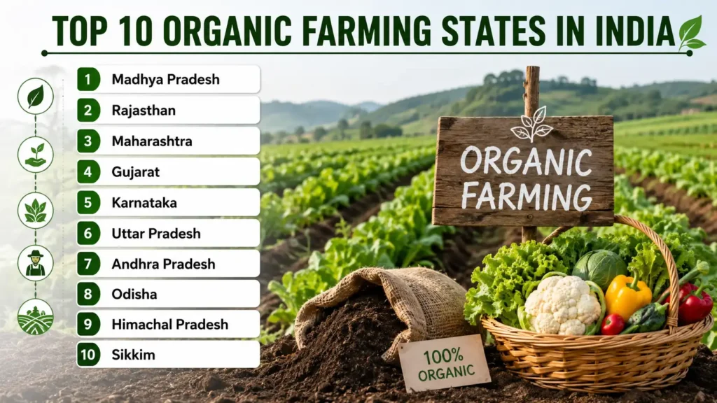 Top 10 Organic States in India